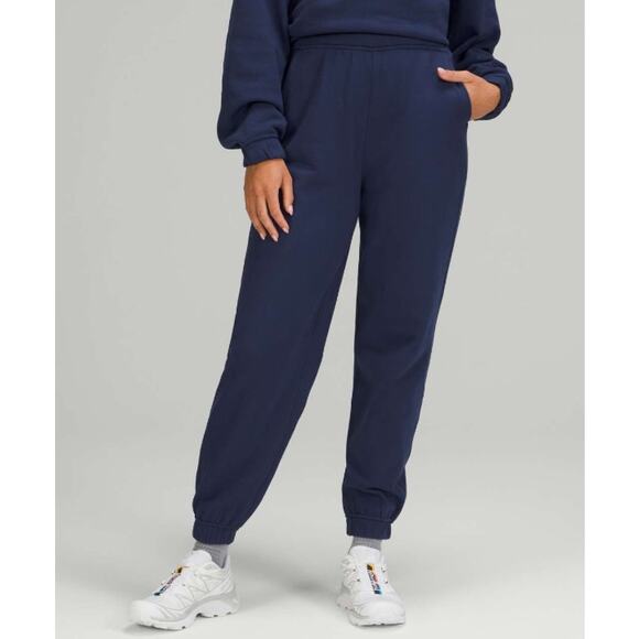 LULULEMON Women's Relaxed High Rise Jogger Size 2 Blue Night Sea Athletic - Picture 1 of 13